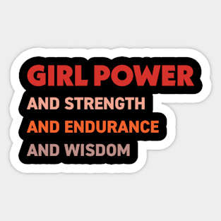 Girl power and more Sticker